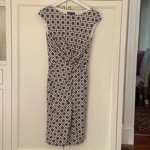 Lauren Ralph Lauren Printed Twist-Front Dress